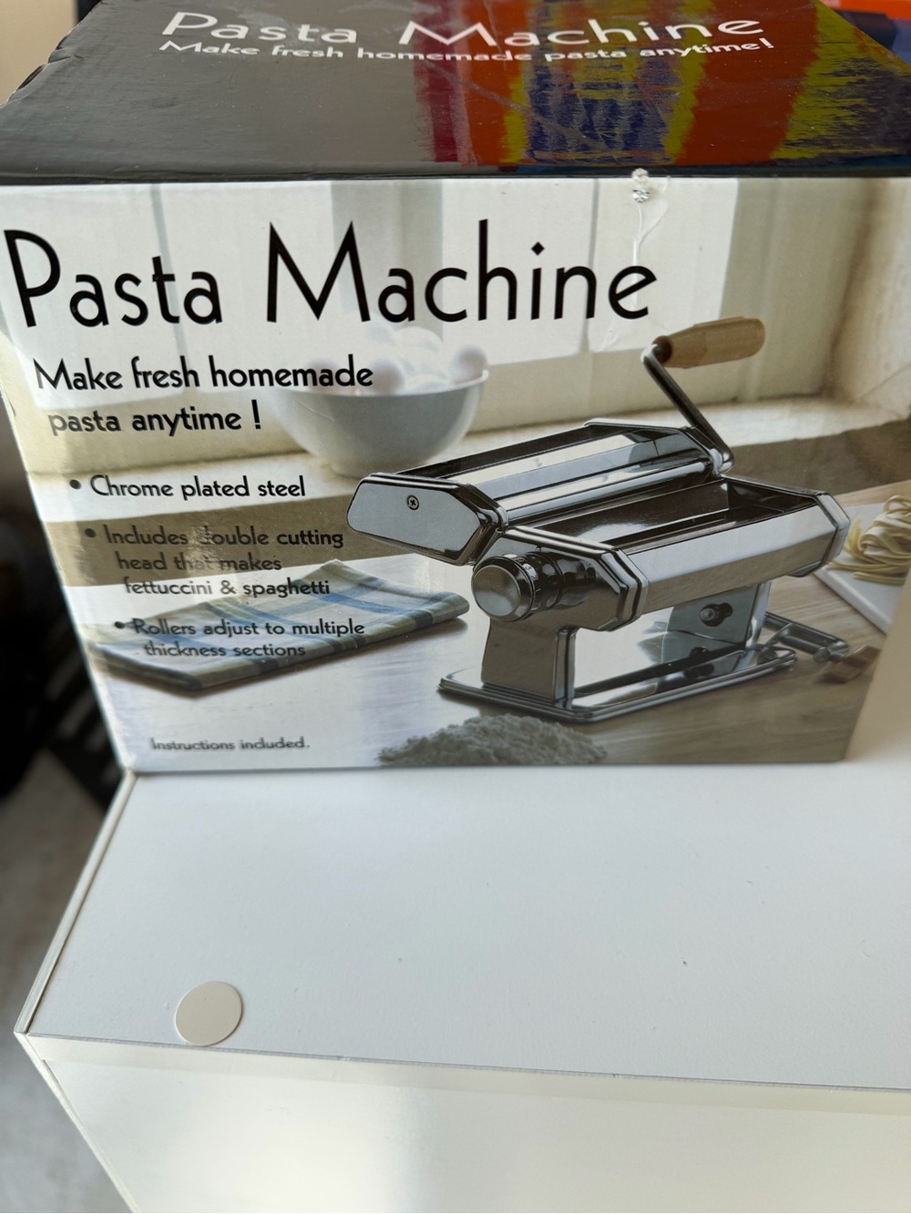 Pasta Machine - Chrome Plated Steel Pasta Maker